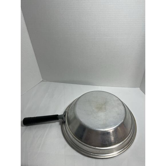 Vintage Copper Chafing Dish with Double Boiler and Fuel Holder 4 Piece Set - Picture 7 of 9